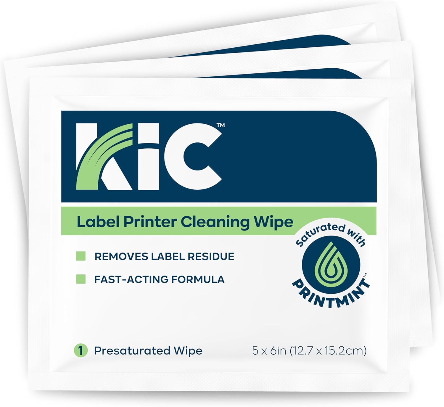 KICTeam - Label Printer Cleaning Wipes (100 Wipes) - NSF Certified - For Cleaning Printer Printhead, Platen Rollers & Cutter - Saturated with Fast-Acting Formula, PrintMint™