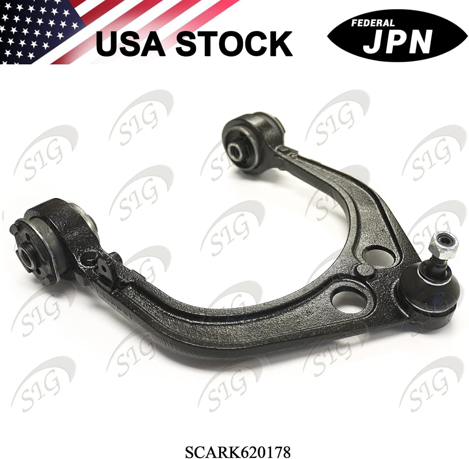 Front Right (Passenger Side) Upper Control Arm and Ball Joint Assembly Compatible with Chrysler & Dodge Model 300 & Challenger & Magnum & Charger (Replacement# 4782666AB, RK620178) - SCARK620178