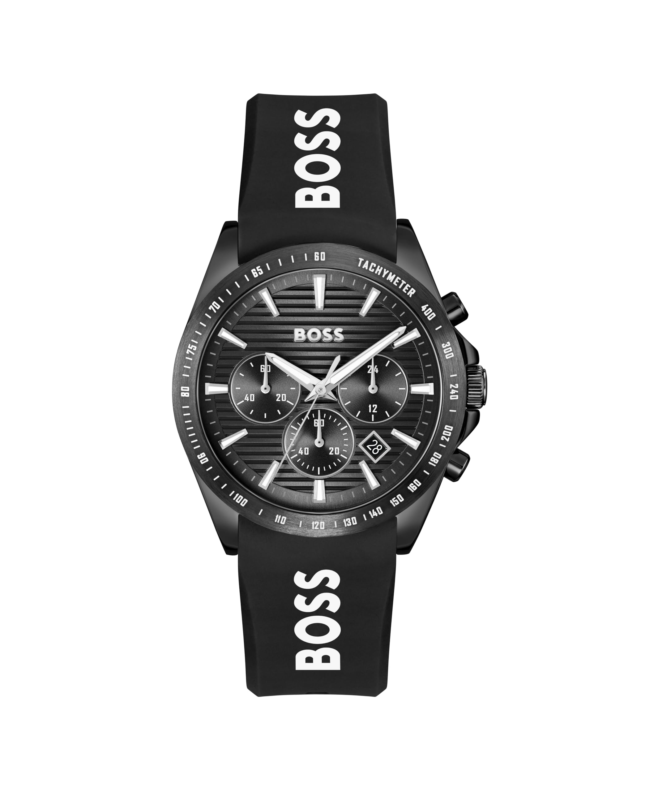 BOSS Chronograph Quarz Uhr für Herren Kollektion Strike Chrono mit Edelstahl- oder Silikonband