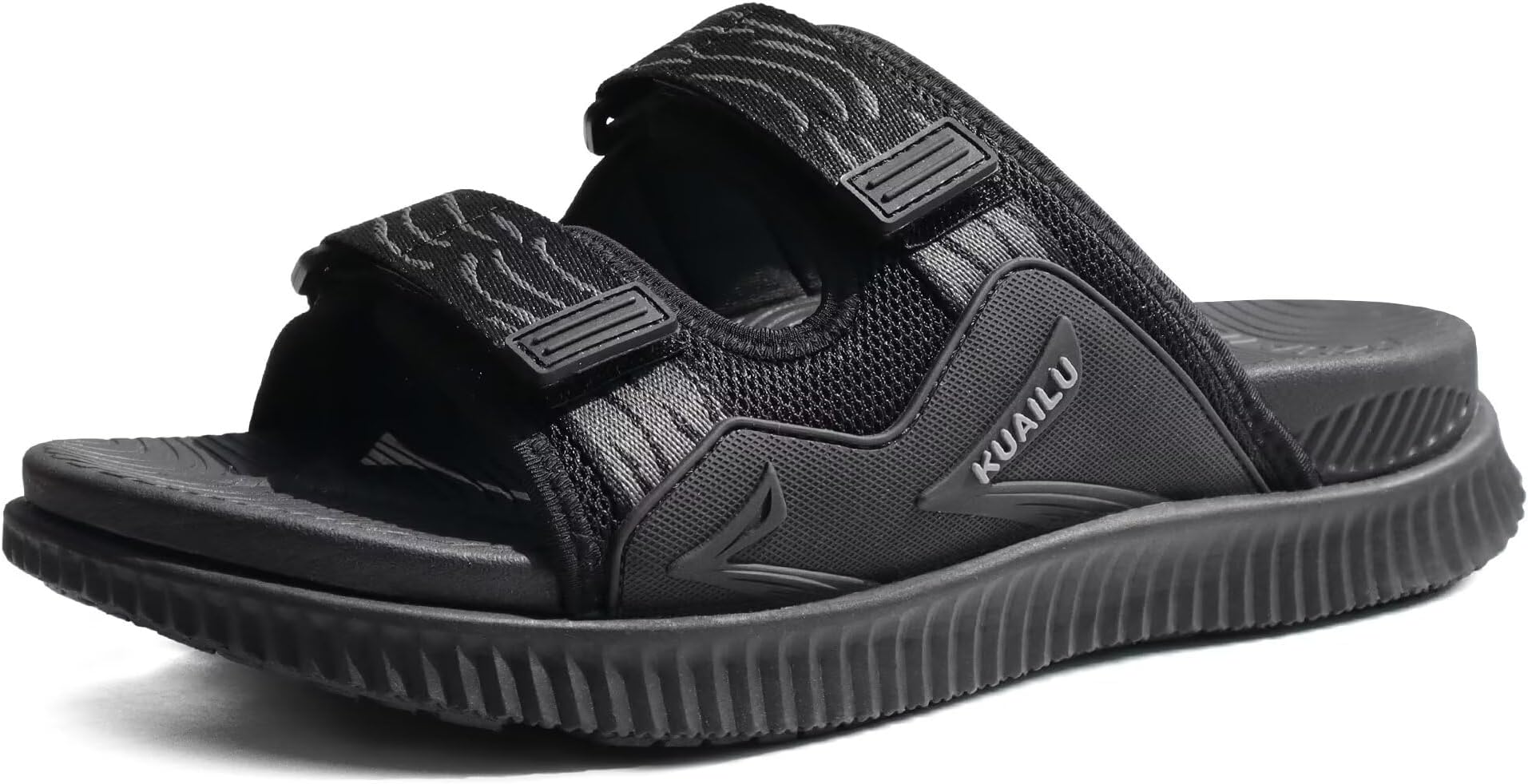 Mens Orthotic Sandals Athletic Thick Cushion Recovery Sport Slides Adjustable Strap Open Toe Walking Sandles With Comfortable Plantar Fasciitis Arch Support