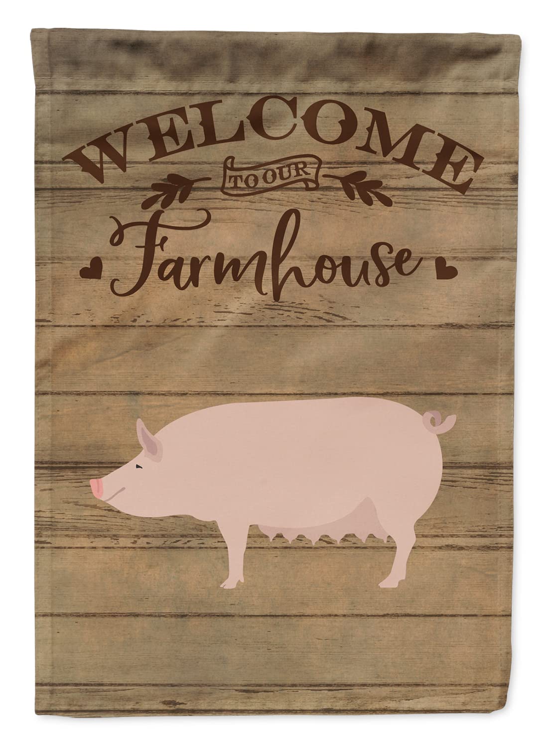 Drapeau de bienvenue grand porc blanc anglais en toile contre l'usure extérieure