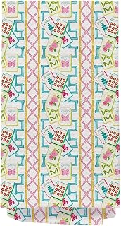 Pink and Blue Chinoiserie Mahjong Kitchen Towels 16x24 Inch, Mahjong Players Lovers Gifts, Grandmillennial Mah Jong Decorative Hand Dish Tea Towels for Bathroom Kitchen