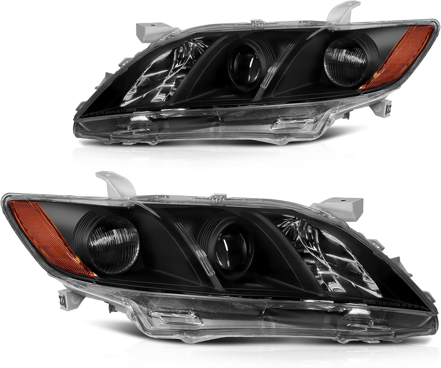 OCPTY Headlight Assembly Pair Replacement For 2007-2009 for Toyota Camry Bulbs Not Included