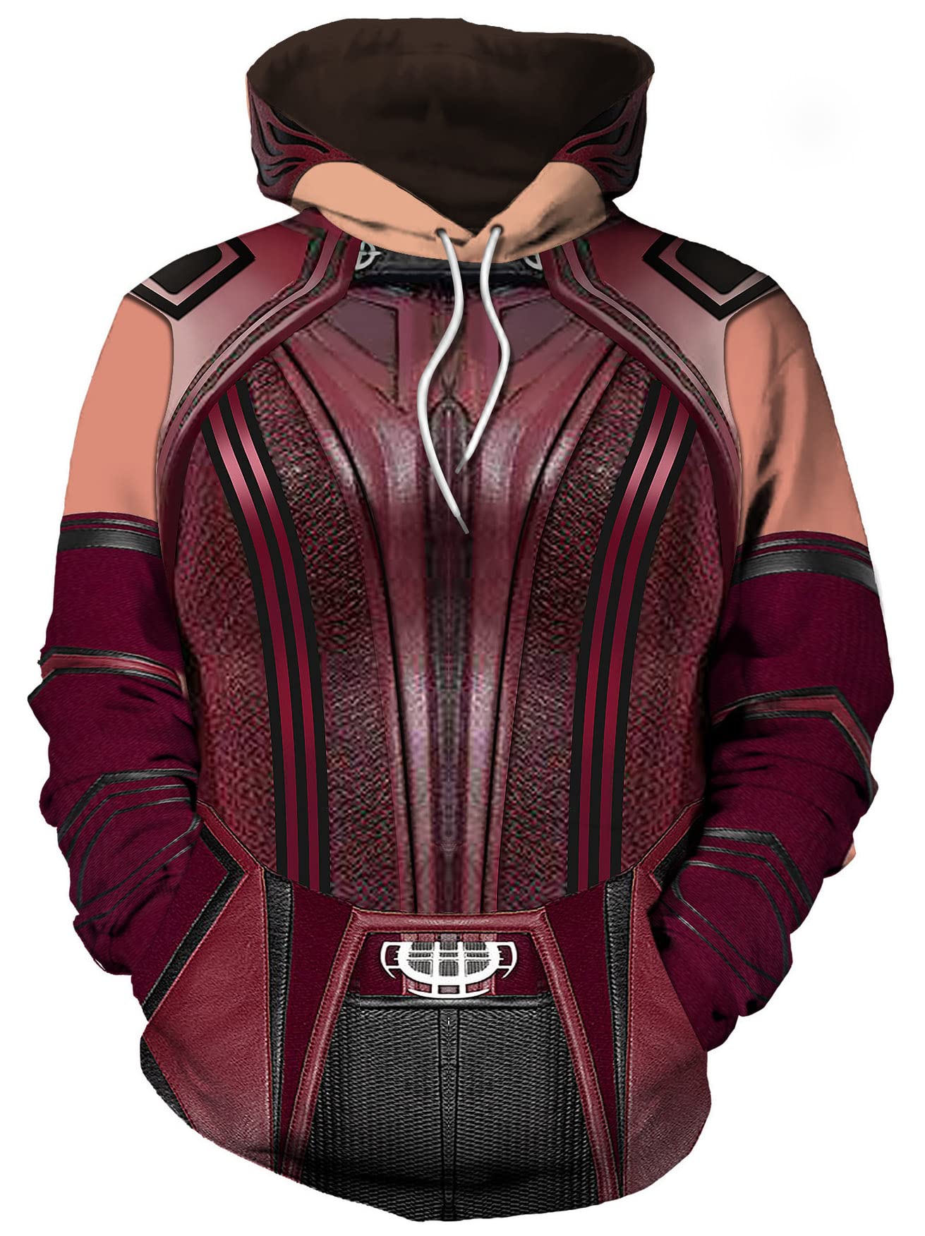 Wanda Maximoff Hoodie Wanda Vision Costume Pullovers Zip Jacket 3D Printed Hooded Sweatshirts