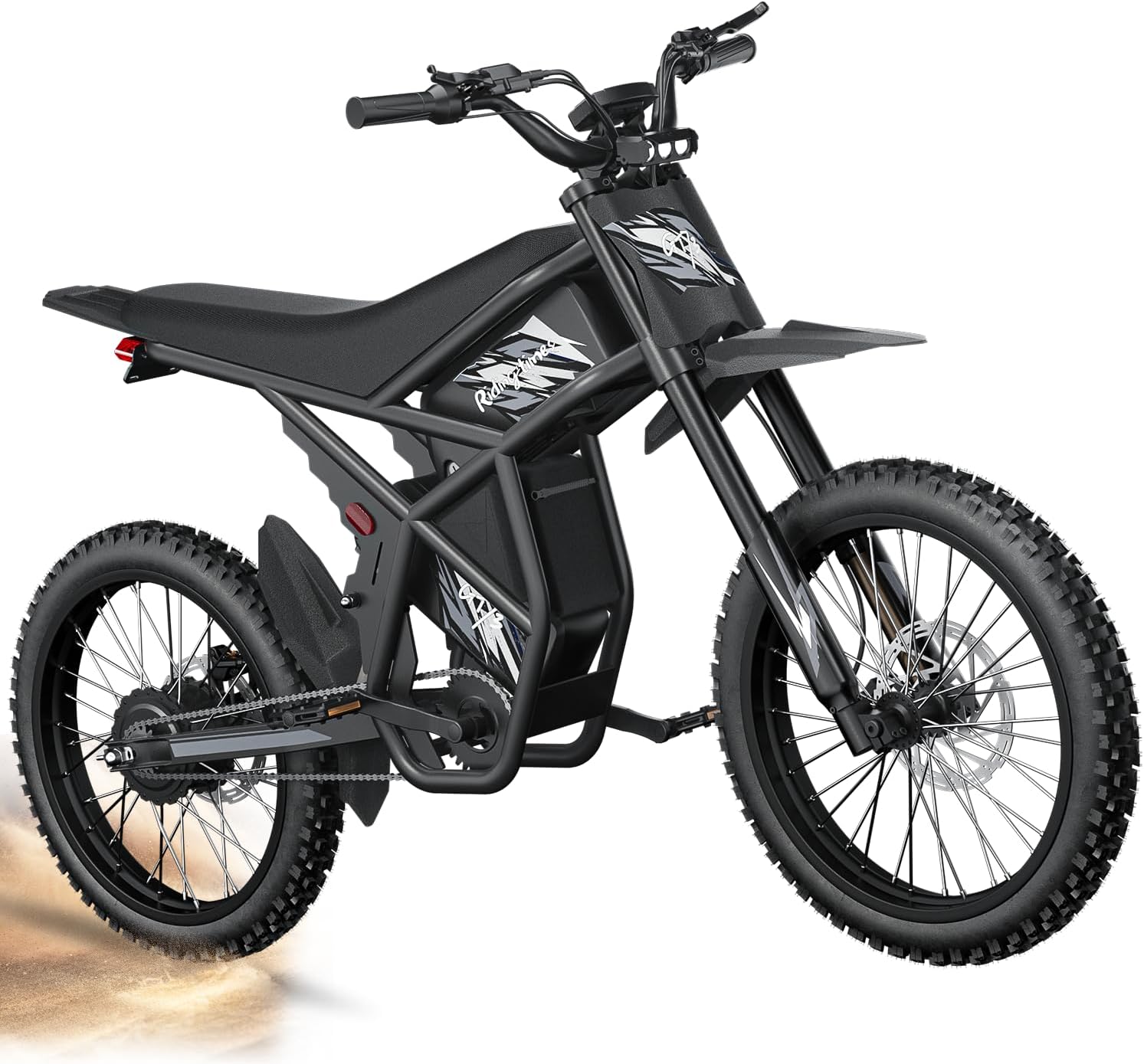 Bootime GT73 Electric Dirt Bike 2500W Electric Bike for Teens with 48V 36.4AH Battery,Max 37MPH Electric Motorcycling with 25" Knobby Tire Hydraulic Brakes Mountain Off-Road Ebike