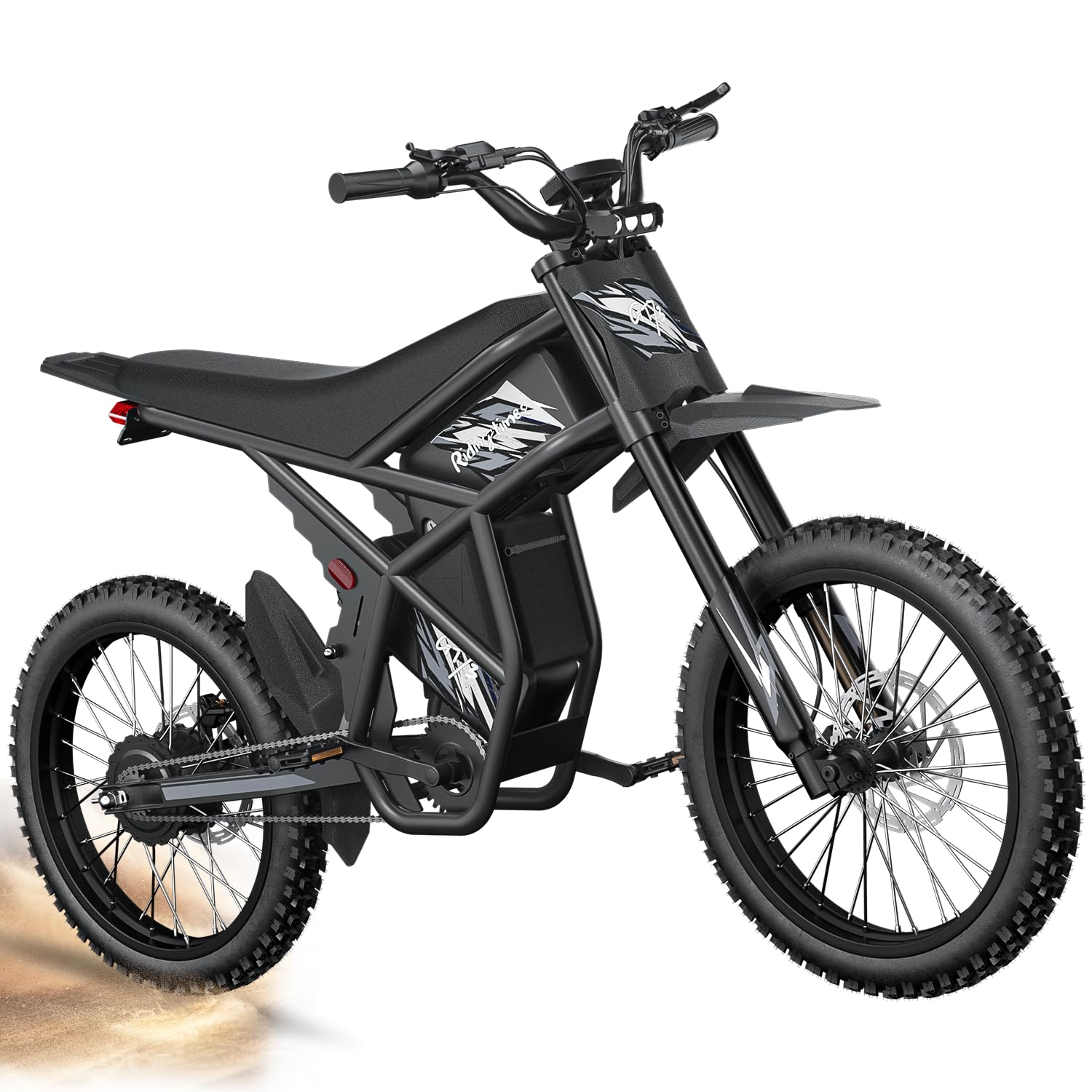 3000W/2500w Electric Dirt Bike for Teens GT73Pro Ebike for Adults 37/50MPH Max Speed,(60V 36AH) Removable Battery,85+Miles Full Suspension System Design,25''*4.0 Fat Tire Electric Bike 3-Speed