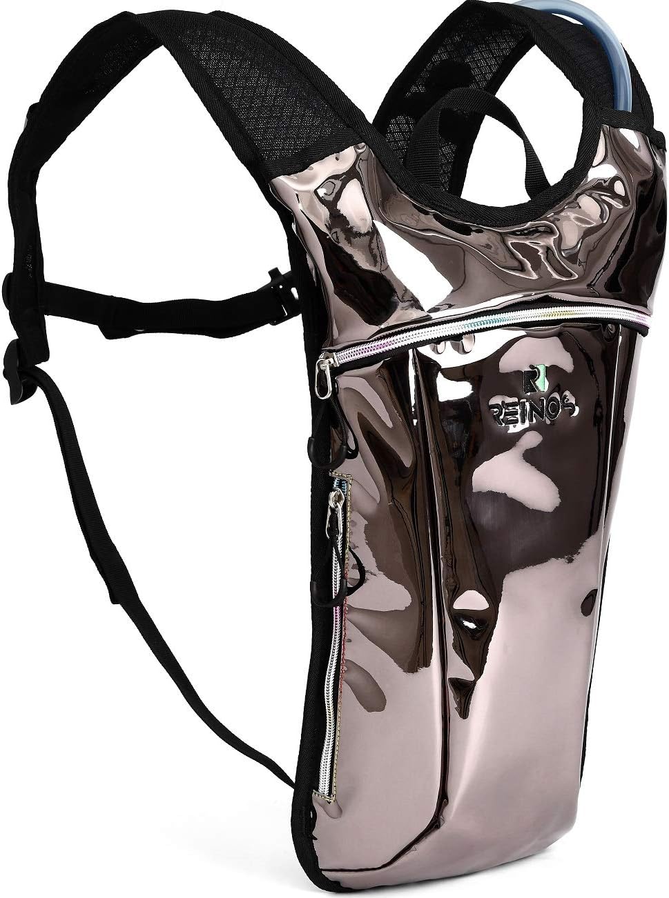 REINOS Hydration Backpack - Light Water Pack - 2L Water Bladder Included for Running, Hiking, Biking, Festivals, Raves