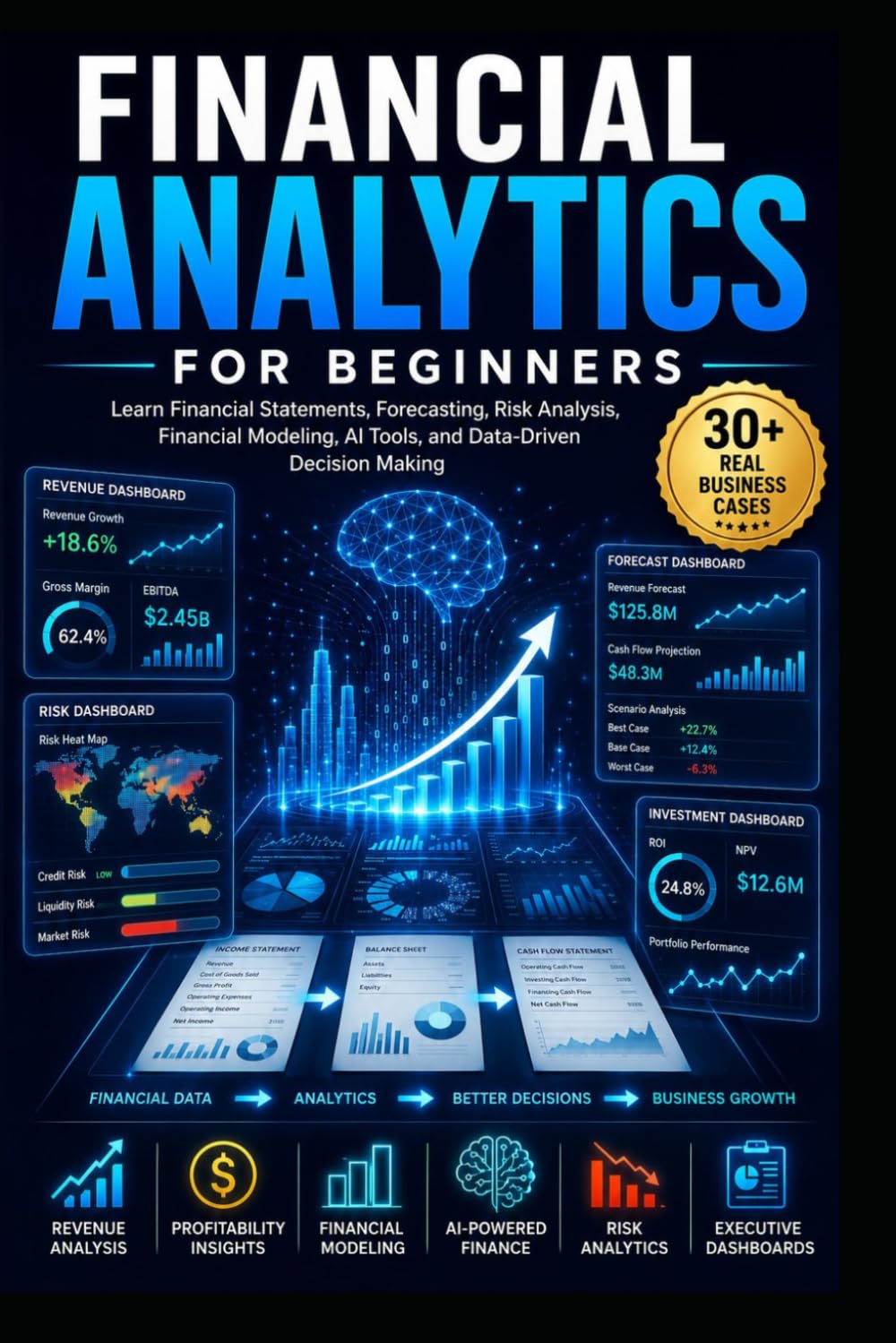 Financial Analytics for Beginners: Learn Financial Statements, KPIs, Forecasting, Risk Analysis, Financial Modeling, AI Tools, and Data-Driven Decision Making Through Real-World Case Studies
