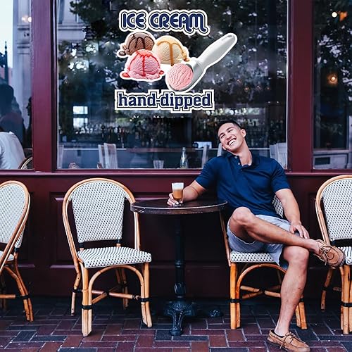 Miniatura 4 de Custom Food Truck Decals Hand Dipped Ice Cream Food and Beverage Concession Concession Sign 10 in on Longest Side Design Only