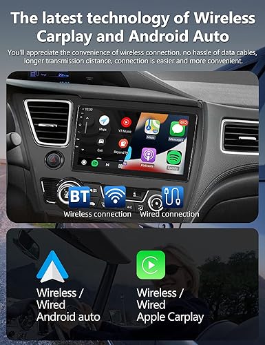 Miniatura 2 de Radio de coche estéreo para Honda Civic 2013 2014 2015 2016 2017 Android 11 pantalla táctil multimedia Radio Bluetooth Apple Carplay Andriod Auto