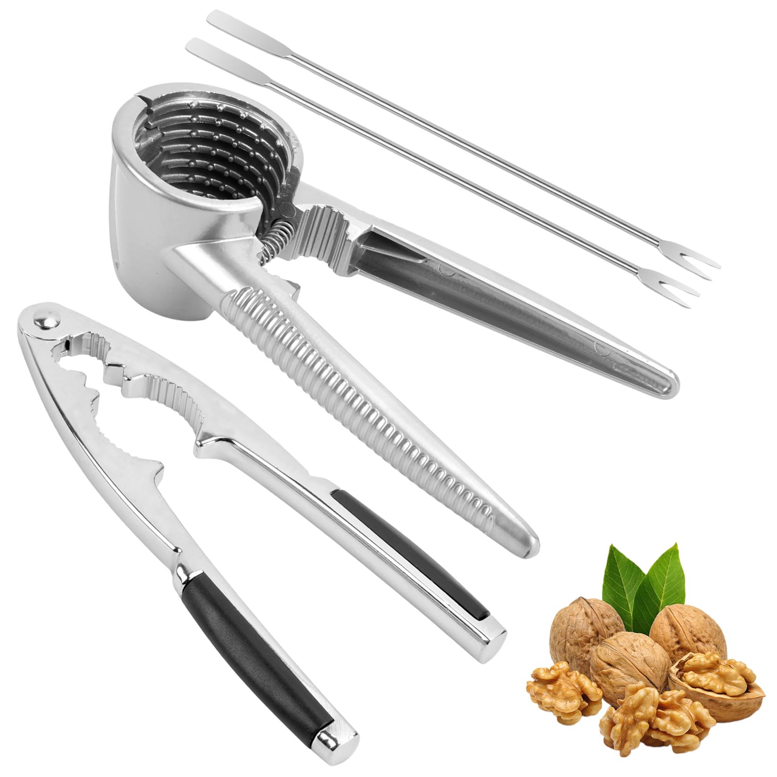 Casse-Noix Professionnel ChromLives En Acier Inoxydable - Idéal Pour Noix, Amandes, Noisettes Et Fruits à Coque