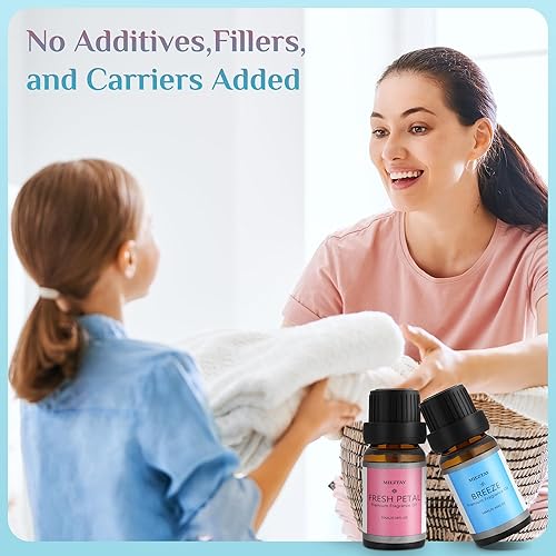 Miniatura 3 de Clean - Juego de aceites esenciales  Aceite de fragancia de 0.3 onzas líquidas para difusor, aromaterapia, velas y fabricación de jabón, pétalos