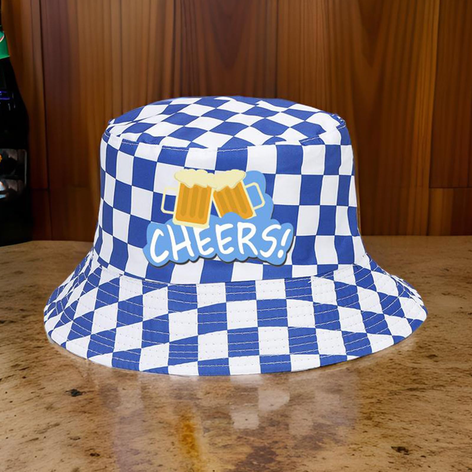 Sombrero De Pescador Con Estampado De Cerveza Oktoberfest - Plegable, Unisex, Para Playa, Verano Y Actividades Al Aire Libre