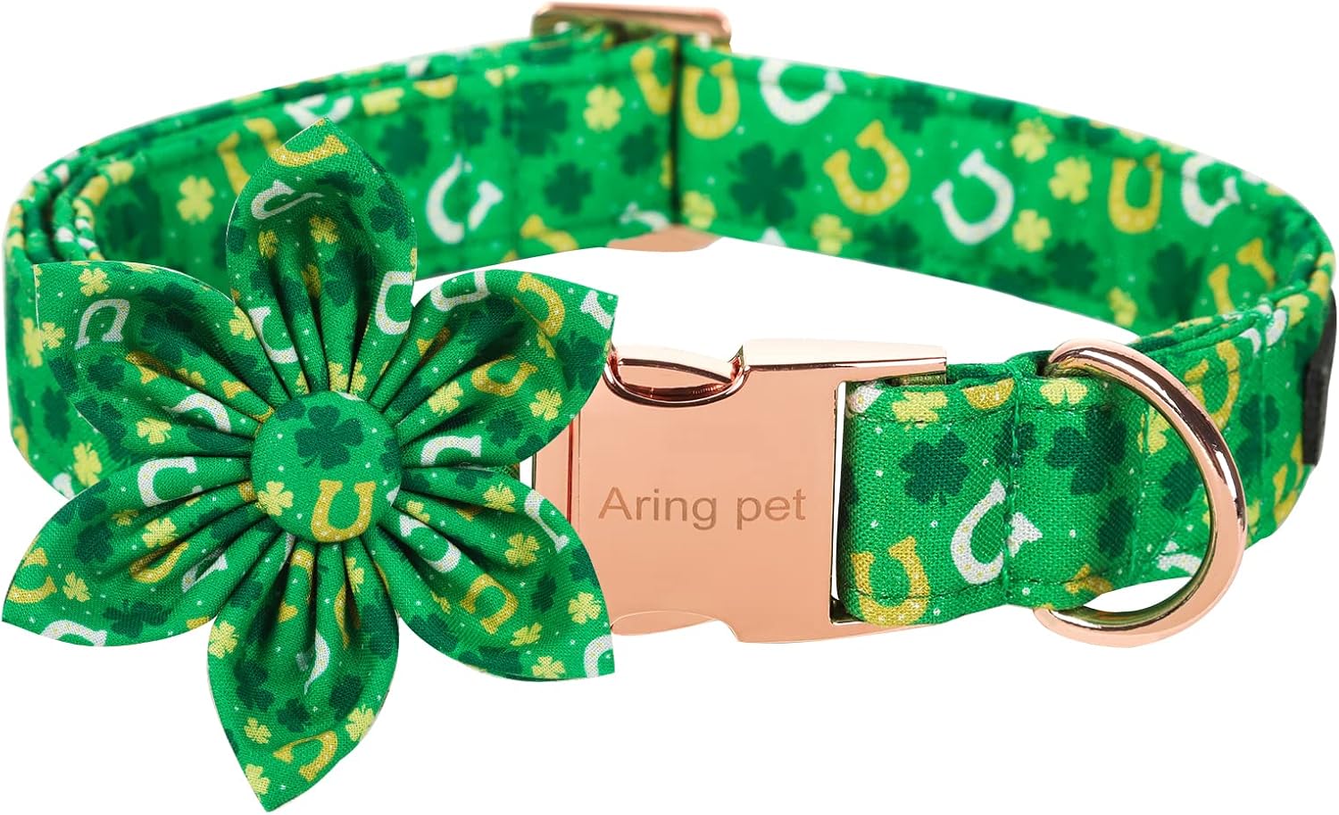 ARING PET St. Patrick's Day Dog CollarGreen Clovers Dog