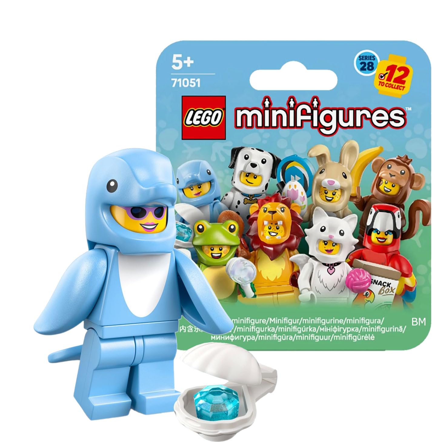 Amazon.co.jp: LEGO(レゴ) ミニフィギュア どうぶつシリーズ28 イルカ