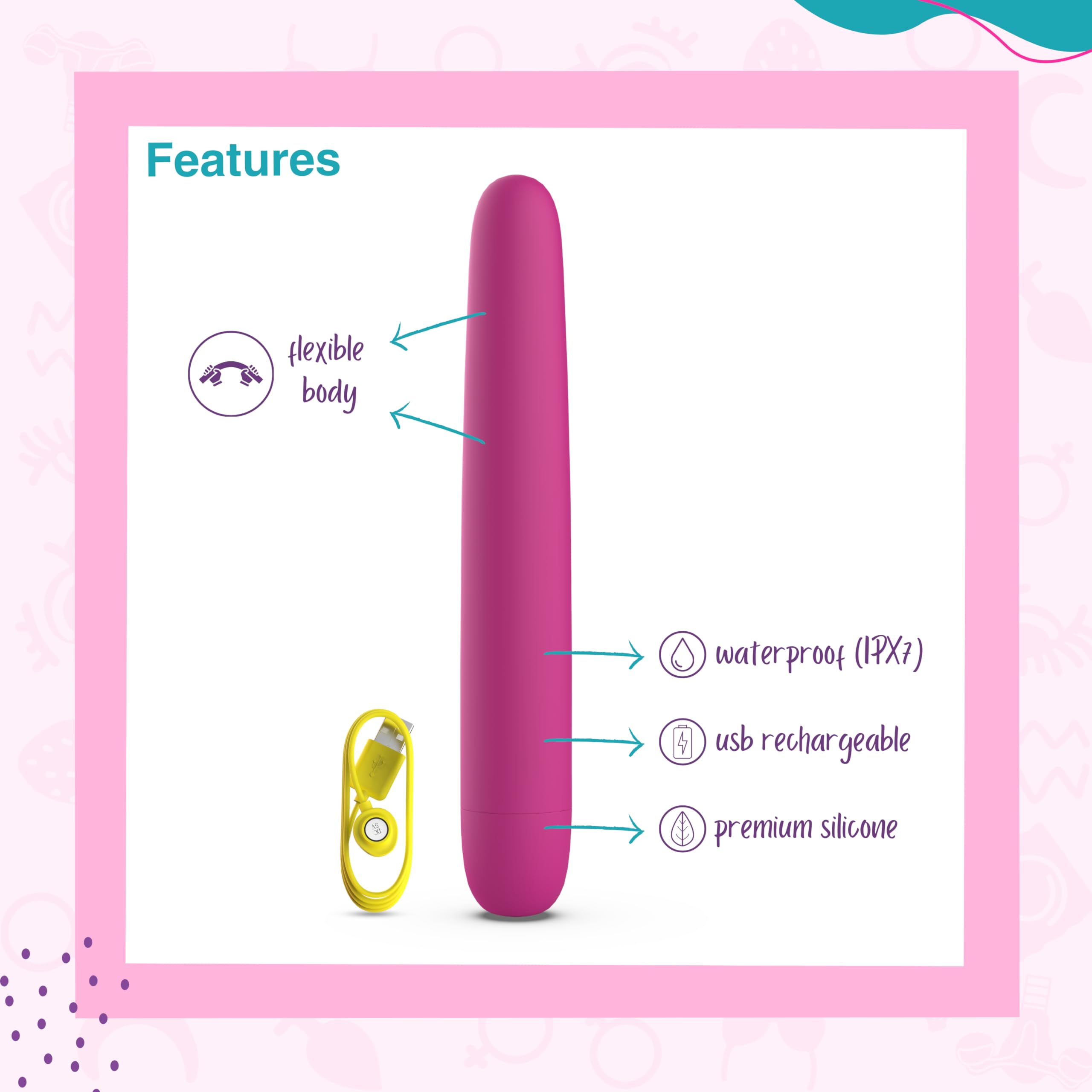B SWISH - BGOOD Infinite Deluxe Silicone Rechargeable Vibrator Rose, 4897106300419