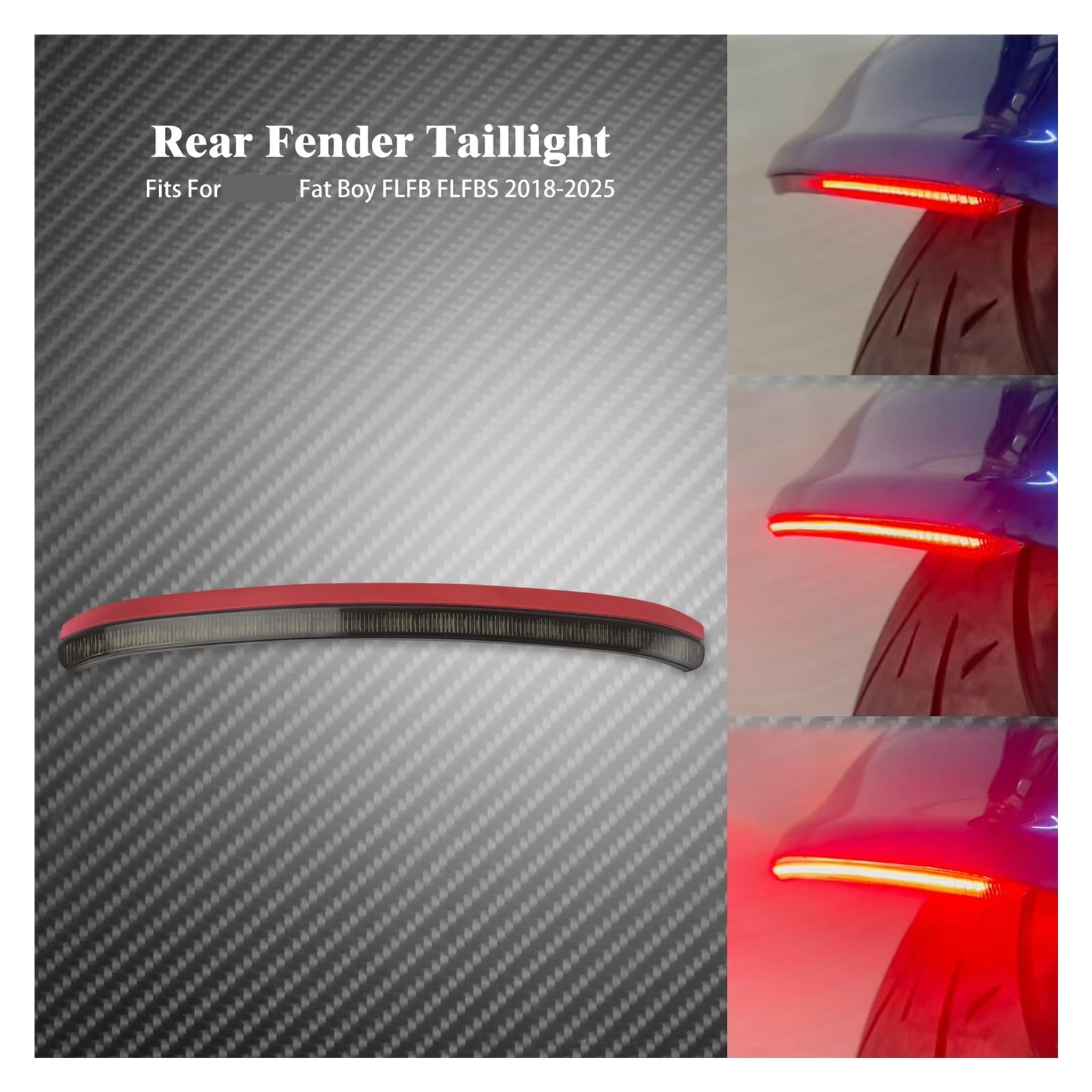 Clignotants Moto Feux Arrière De Moto LED Feu Stop Clignotant Lampe pour Softail pour Fatboy FLFB FLFBS 2018-2025