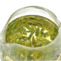 Vista 4 de ChaWuWarmSun [S] Té verde LongJing, 3.5 oz/100 g,Té verde de pozo de dragón chino Hoja suelta