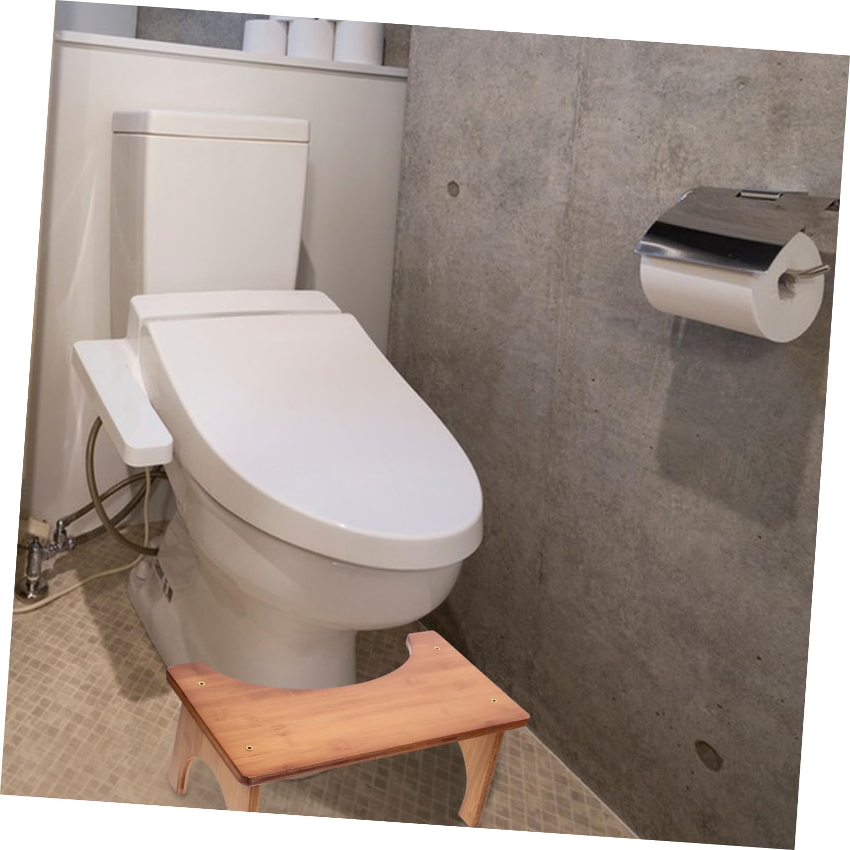PACKOVE Sgabello per Wc Antiscivolo Sgabello da Bagno Sedia per Doccia Piedi per Casa