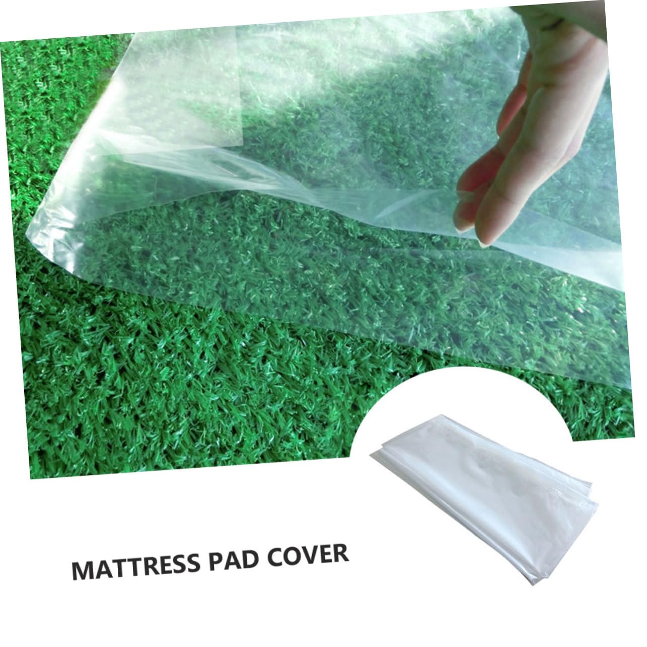 Garneck Coprimaterasso Autoadesivo in PE A 2 Strati per Trasloco Letto (220x250 Cm)