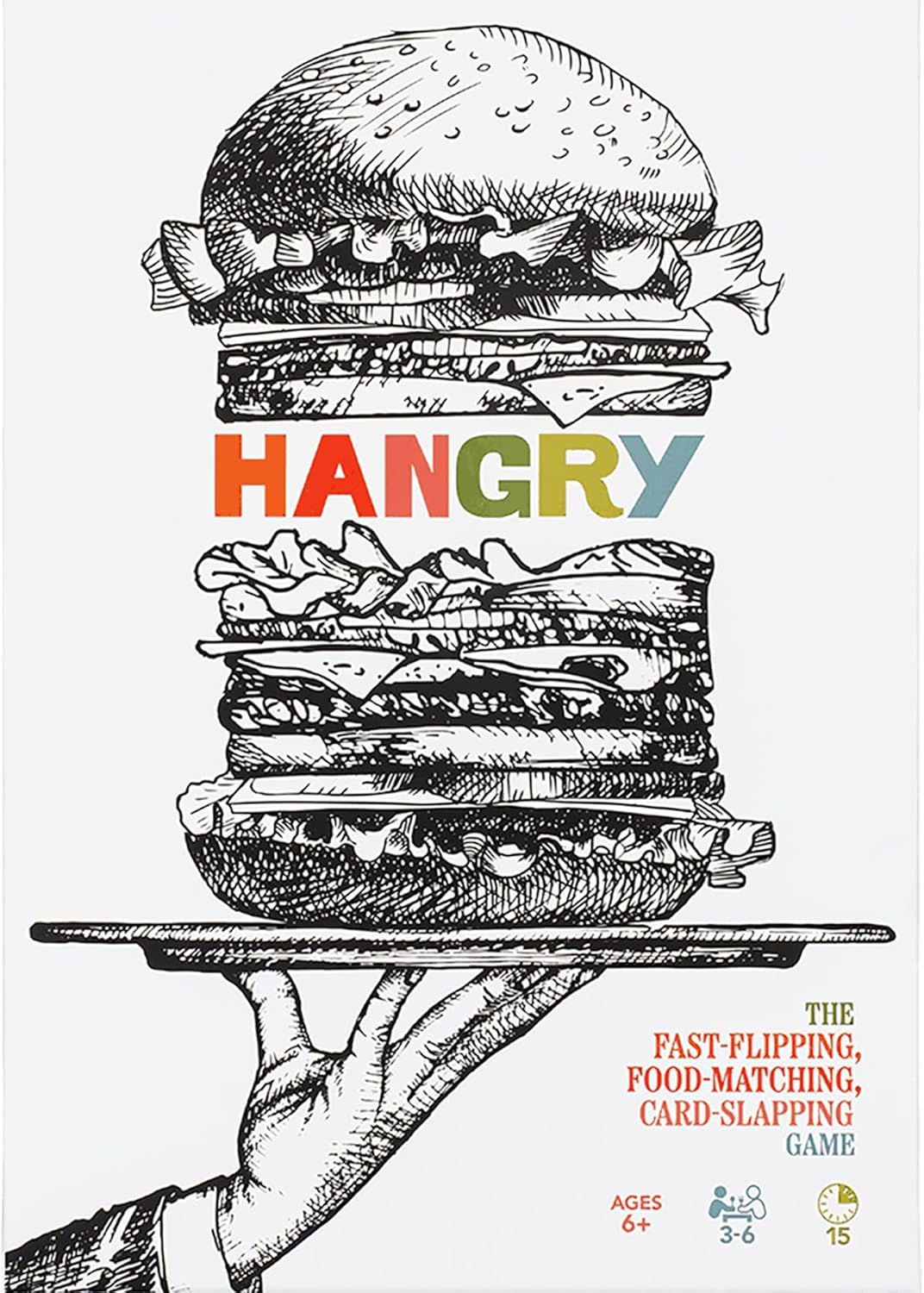 Big G Creative: Hangry - Classic Family Party Game, 2-6 Players, Ages 6+, 15 Minute Gameplay,Multi