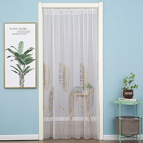 Amazon レース暖簾 一重のれん 刺繍 虫除けカーテン 暖簾 ロング丈 通気性 半透明 北欧 芭蕉 葉 木 リビング 部屋 ホームルーム 安眠 ワンピース 伸縮棒付き リボン付き 取り付け簡単 幅60 150cm 丈270cm のれん オンライン通販 Amazon レース暖簾 一重のれん 刺繍 虫除けカーテン 暖簾 ロング丈 通気性 半透明 北欧 芭蕉 葉 木 リビング 部屋 ホームルーム 安眠 ワンピース 伸縮棒付き リボン付き 取り付け簡単 幅60 150cm 丈270cm のれん オンライン通販