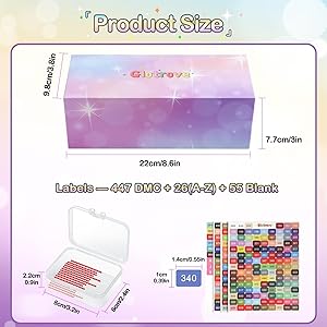 Glotrove Diamond Art Storage Containers Trays, 8pcs Diamond Painting Trays with Lids, 2-in-1 Beads, Gems & Drills Storage and Line-Up Accessories for Diamond Painting