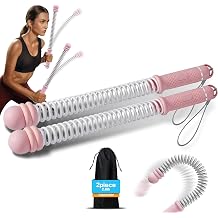 2 Weighted Battle Ropes Without Rope for Home Gym, Wireless Training Rope for Home, Portable Arm Trainer, Weighted Portable Training Ropes for HIIT, Cardio and Muscle TrainingBlack