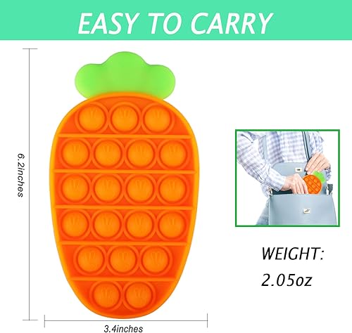 Miniatura 6 de Pop It Fidget Toys - Juguete sensorial fidget para alivio de la ansiedad, estrés, autismo, necesidades especiales; suministros para maestros de