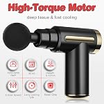 Cotsoco Gun de massage tissu profond, percussion sans fil Mini Gun masseur musculaire avec 6 Régimes & 4 Têtes avec étui, Type-C charge, Taille de voyage, Cadeaux pour maman/Papa