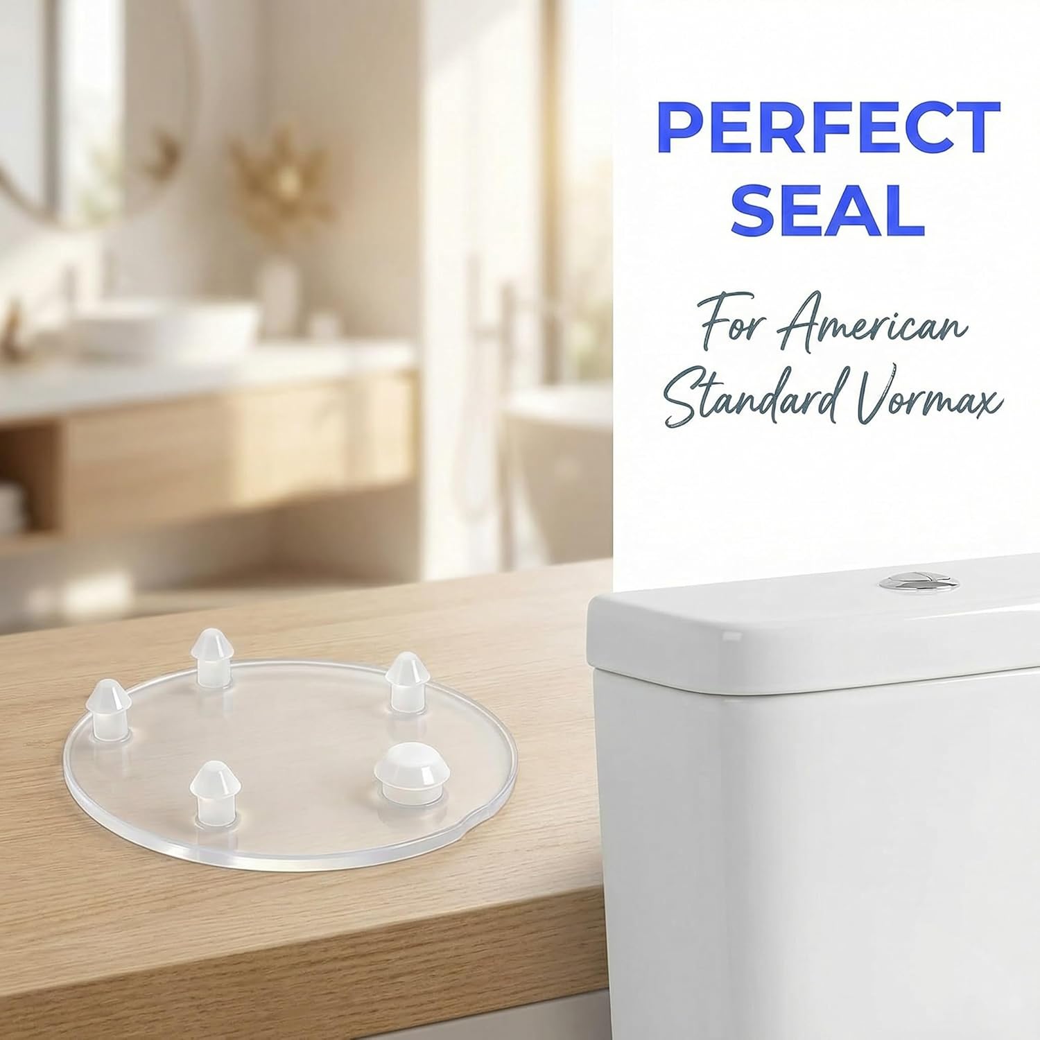 6-Pack Toilet Flapper Seal 073380-0070A Toilet Tank Silicone Gasket Replacement Kit Silicone Round Gasket compatible with American Standard Vormax 7381424-100.0070A