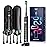 JTF Sonic Electric Toothbrush for Adults - Teeth Whitening Toothbrush with 6 Brush Heads and a Travel Case, Fast Charging for 60 Days Use Waterproof Toothbrushes, Black