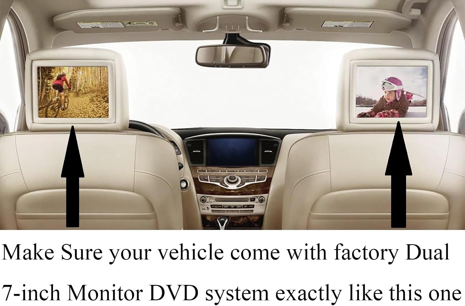 Replacement Remote Control for Nissan Armada Platinum/SL Rear Entertainment DVD 2017 2018 2019 2020 2021