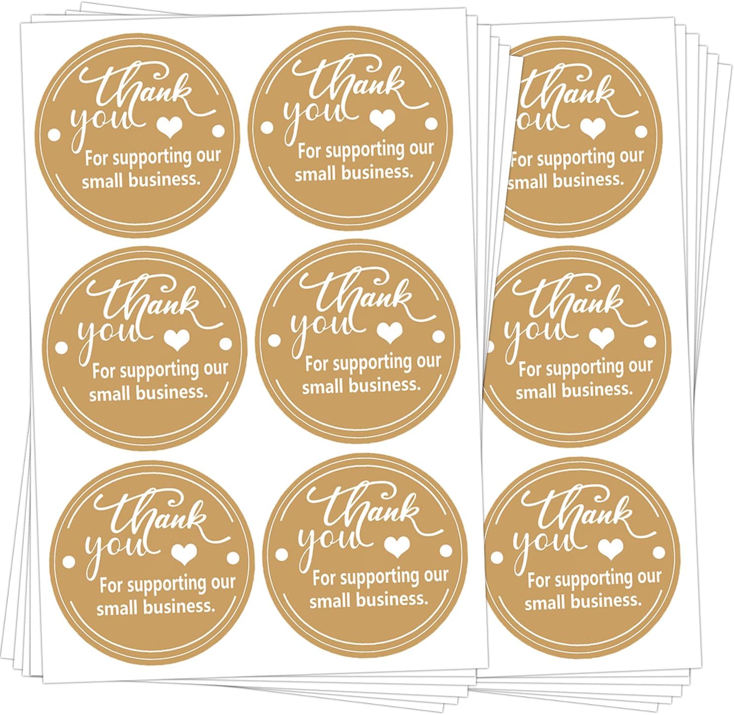 Thank You for Supporting Our Small Business Sticker Labels, Round Thank You Stickers for Bags, Boxes, Envelopes,Business Online Sellers,Boutiques, Small Shops, Packing（300 Pcs 2 inch