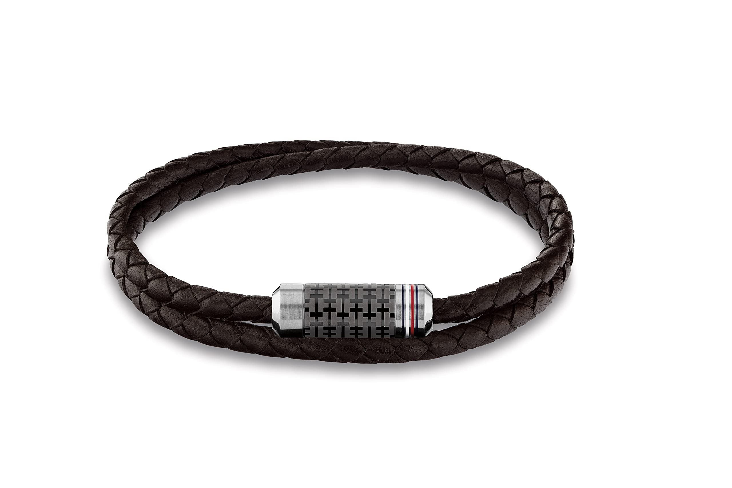 Tommy Hilfiger Jewelry Pulsera para Hombre de Piel Marrón - 2790325