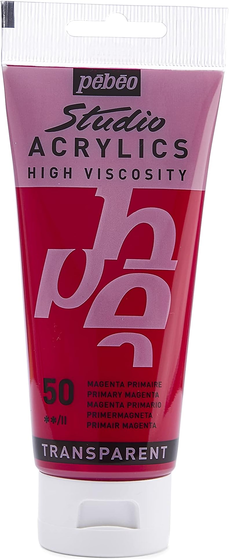 Pebeo - Acrylic Fine Studio Acrylics - Primary Magenta - Primary Magenta 100ml/3.38oz