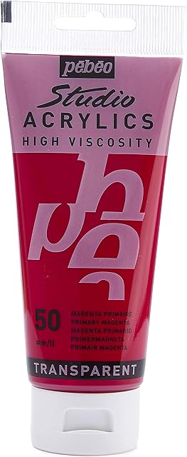 Pébéo - Acrylic Fine Studio Acrylics - Primary Magenta - Primary Magenta 100 ml
