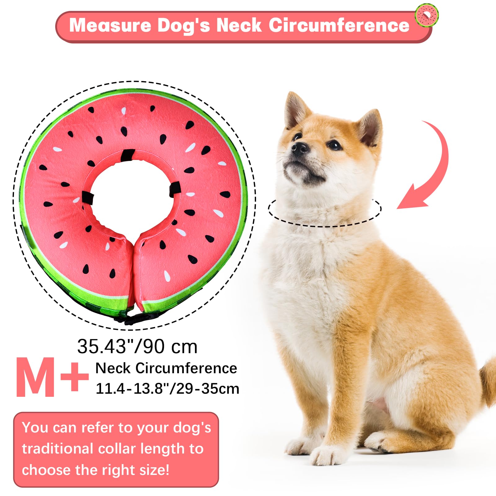 FWLWTWSS Inflatable Collar for Dogs and Cats, Soft, Comfy, Protective Recovery Collar - Image 3