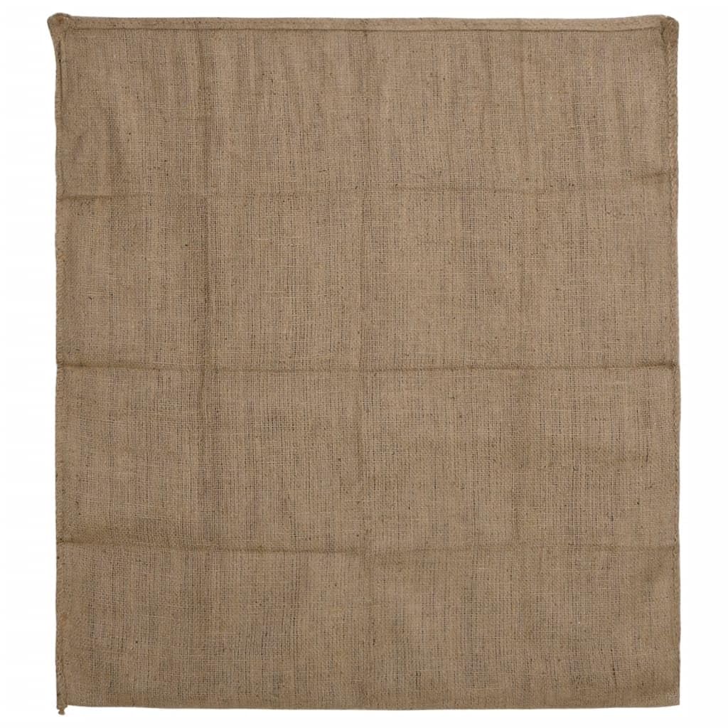 Jutesäcke 10 Stück 100 x 110 cm, Robuste Jute-Säcke zur Aufbewahrung von Gartenabfällen, Wurzelgemüse und zum Schutz von Pflanzen im Winter