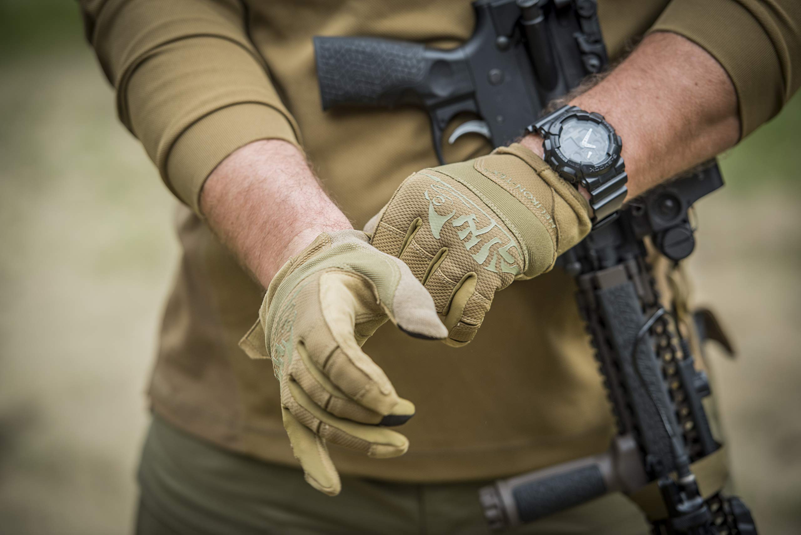 Helikon Hombre Range Hard Guantes Coyote/Adaptive Green