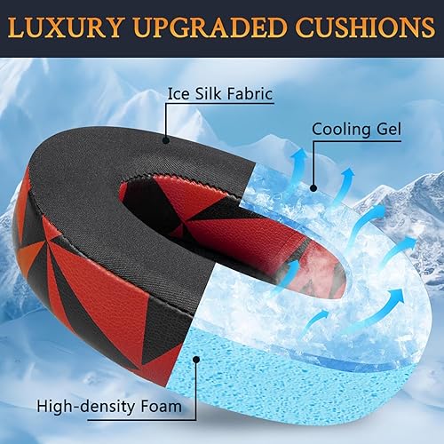 Miniatura 5 de SOULWIT Almohadillas de repuesto de gel refrigerante para auriculares Steelseries Arctis Nova Pro Wired, Nova 11X1P33P3X44P4X55P5X77X7X7P,