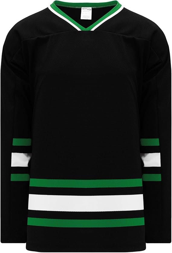 Customization Depot Dallas Black VNeck Plain Blank Hockey