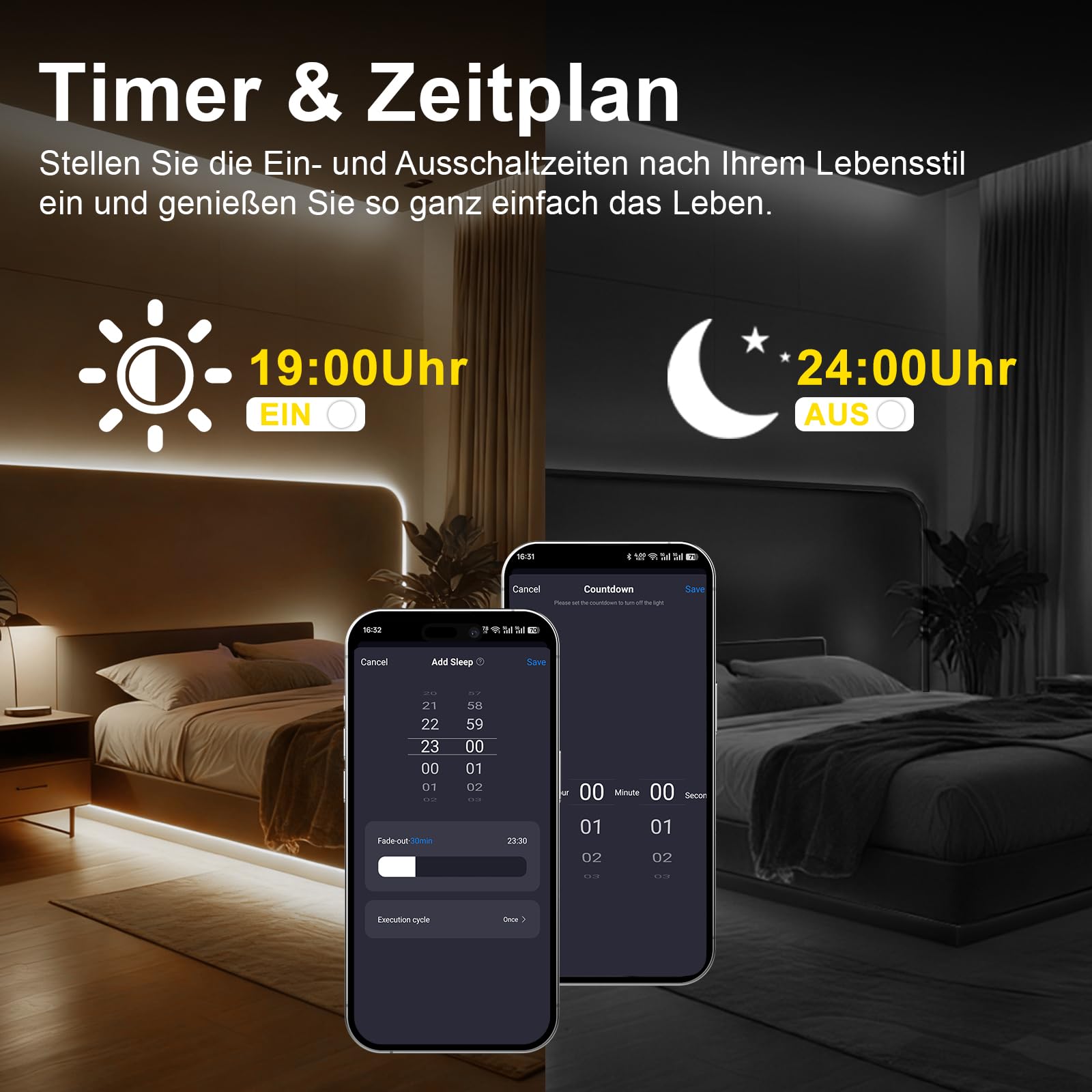 Ściemniacz LED WiFi Single Colour 12 V/24 V – Smart Home Controller z aplikacją Tuya/Smart Life, automatyczne przełączanie Bluetooth, moc 15 A, 2 x V +/V, 2,4 G RF Touch pilot zdalnego sterowania z