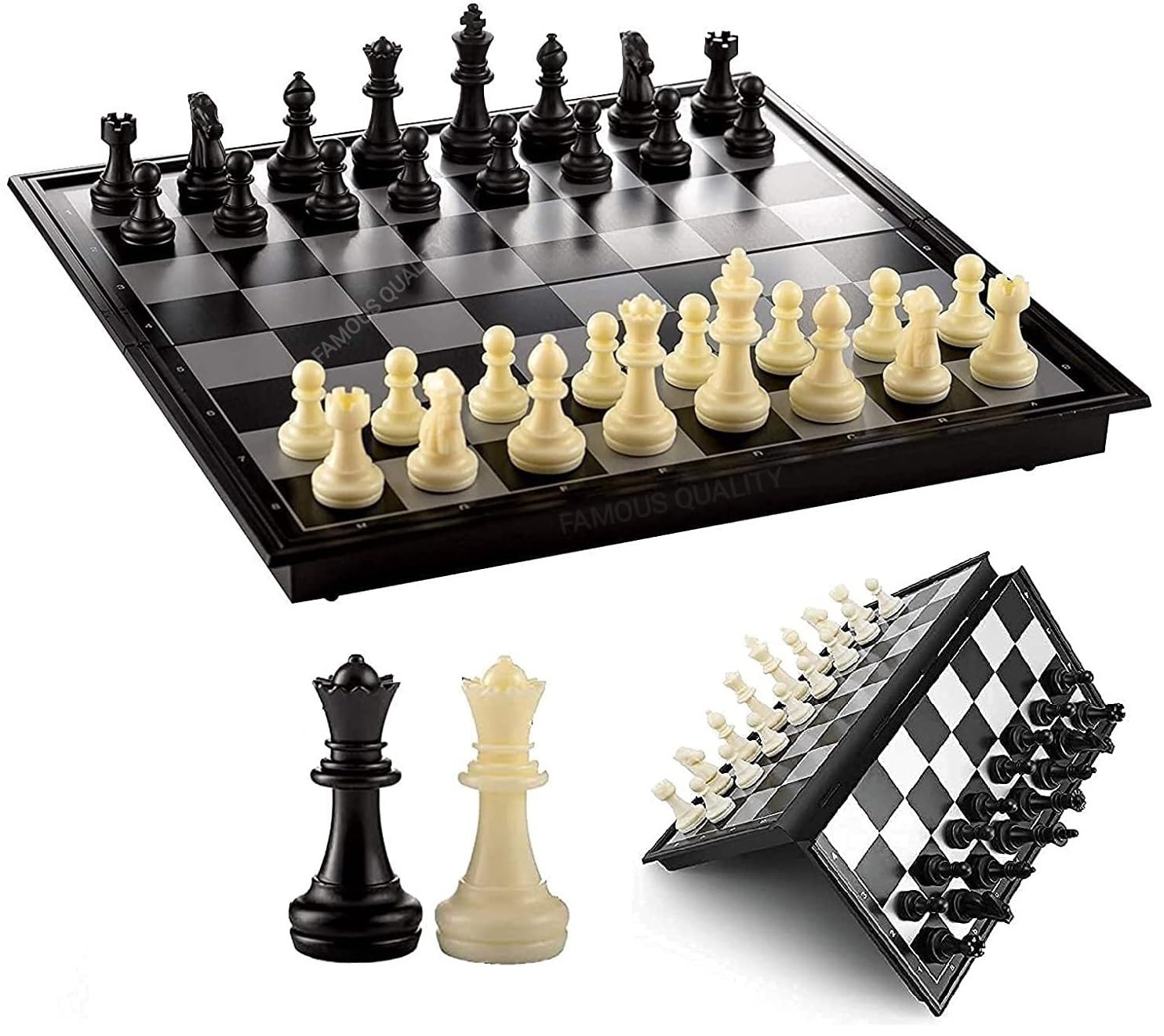 Famous Quality Folding Materials and Smooth Surface Magnetic Chess Board for Kids and Adult, 10.2-Inch