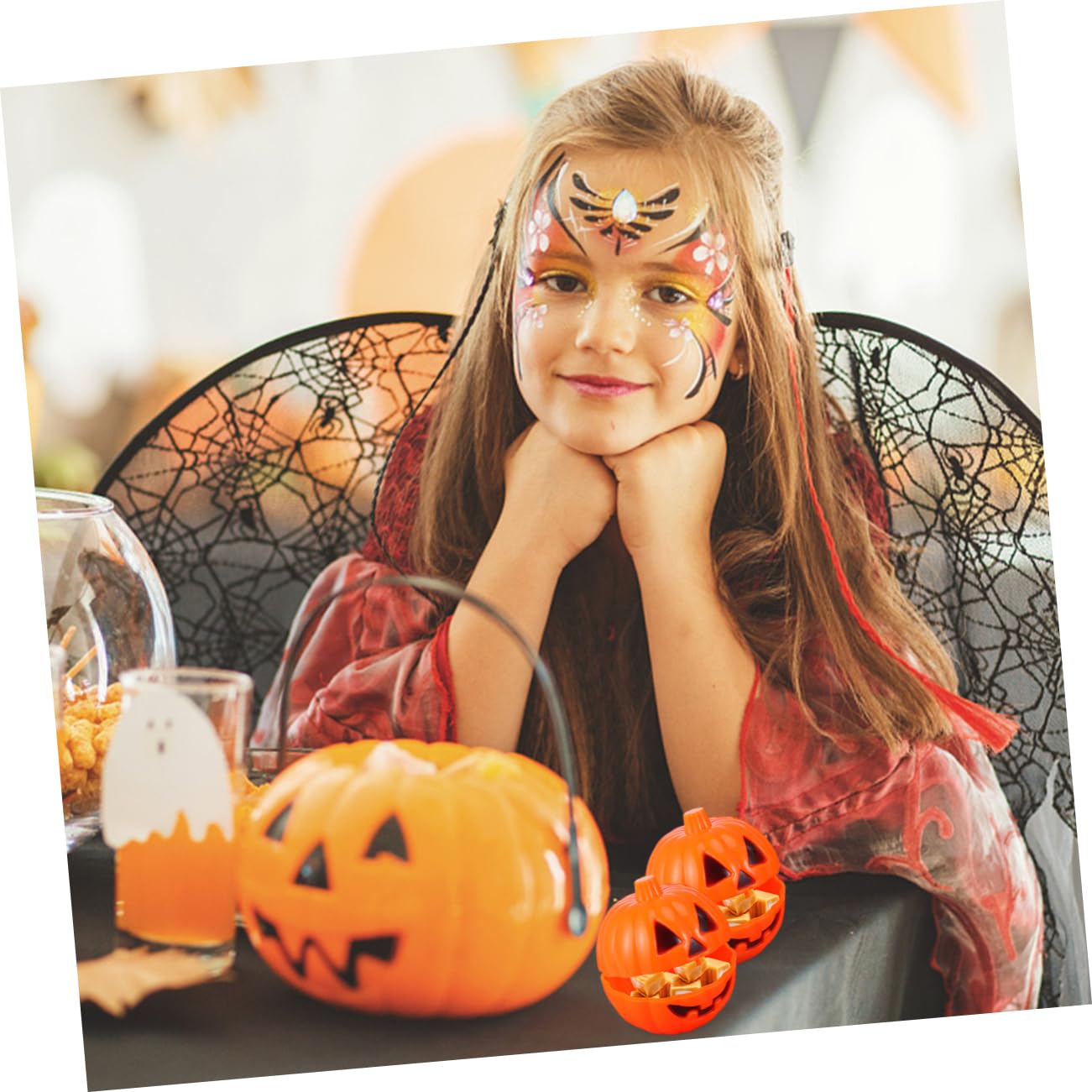 Cabilock 36 Stk Kleine Halloween-Kürbis-Requisiten Kürbis Süßigkeiten Kürbisse Halloween- Kürbis- -Kissen grusel kleidung deko Kürbisbehälter