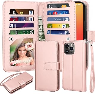Takfox for iPhone 14 Pro Max Case, for iPhone 14 Pro Max Wallet Case, PU Leather Credit Card Holder Folio Flip Cover [9 Card Slots] [Magnetic] Detachable Case & Strap 6.7