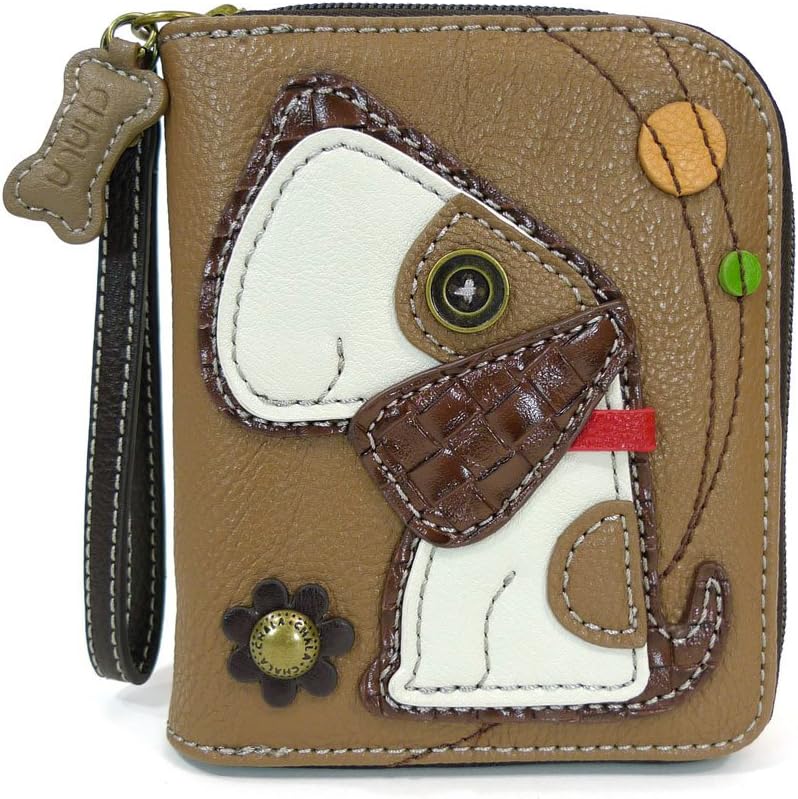 CHALAZip Around Wallet - Dog Brown