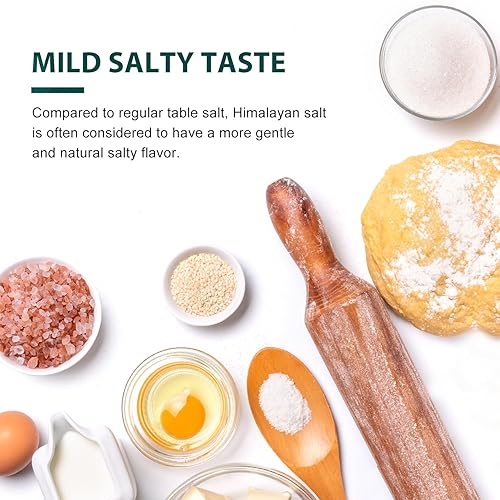 Miniatura 4 de Soeos Sal rosa del Himalaya, grano grueso, 5 libras (80 onzas) cada uno, paquete de 2, sal de roca para cocinar, condimentar, asar a la parrilla y