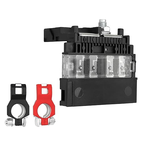 Miniatura 8 de Fusible de batería y abrazadera de terminal de batería positiva 24340-7F000 compatible con Nissan 350Z 2003-2009 NV200 2013-2022 para Infiniti FX35