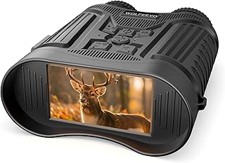 Gafas de visión nocturna, prismáticos de visión nocturna 4K HD con zoom digital 7X, pantalla HD de 3 pulgadas y batería recargable para campamento y seguridad, regalos para hombres, él